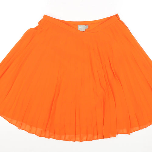 ASOS Women's Orange Pleated Skirt Size 10