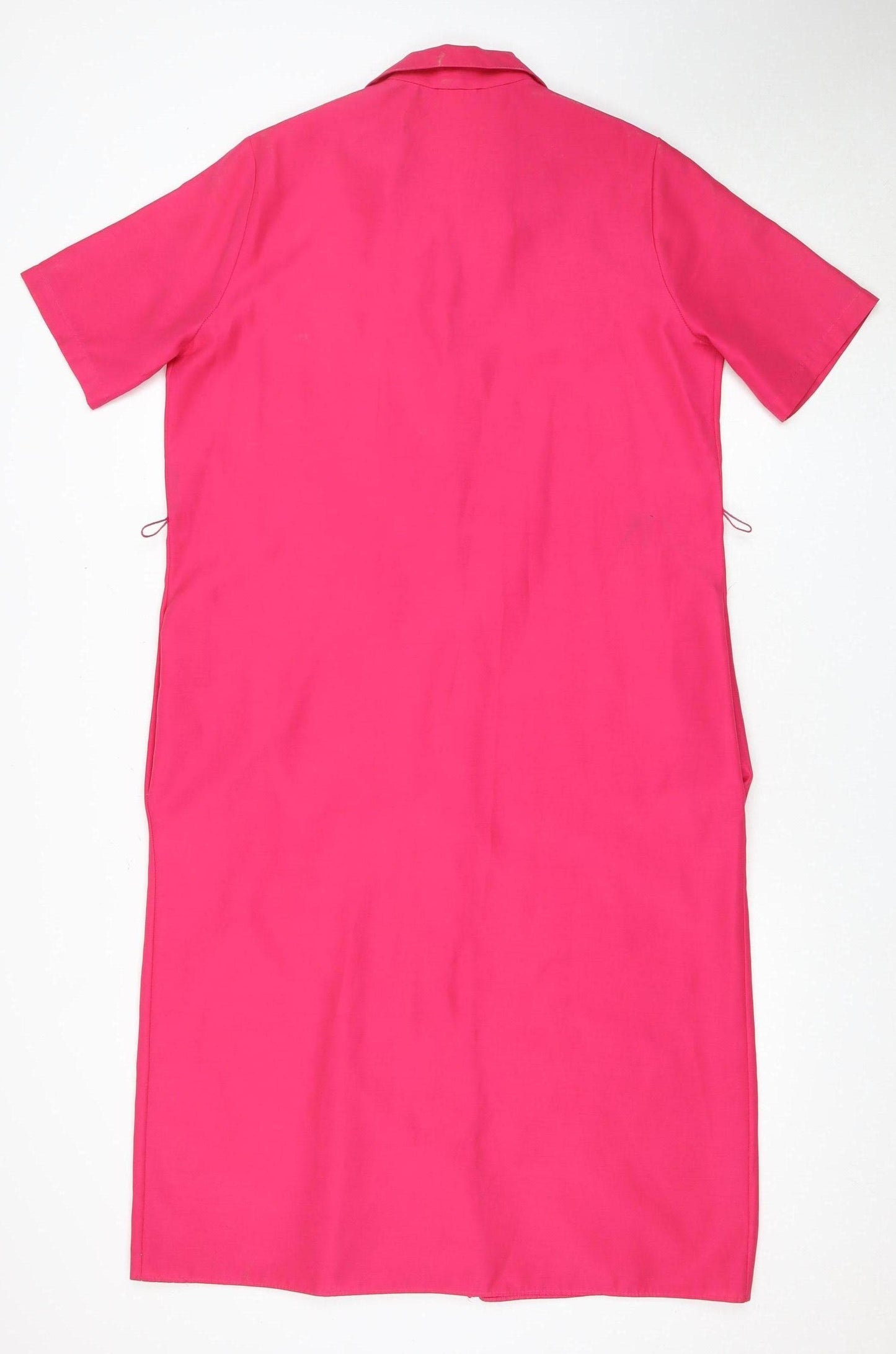 St Michael Women's Pink Long Collared Dress