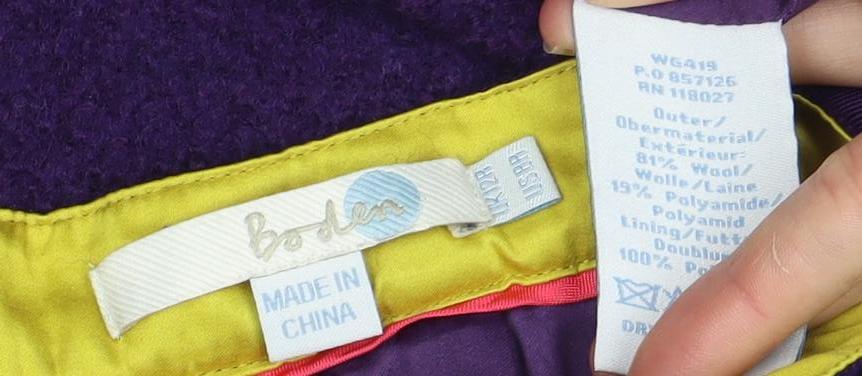 Boden Women's Purple Pencil Skirt Size 12