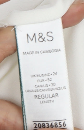 Marks and Spencer Women's Beige Sequin Tank, Size 24