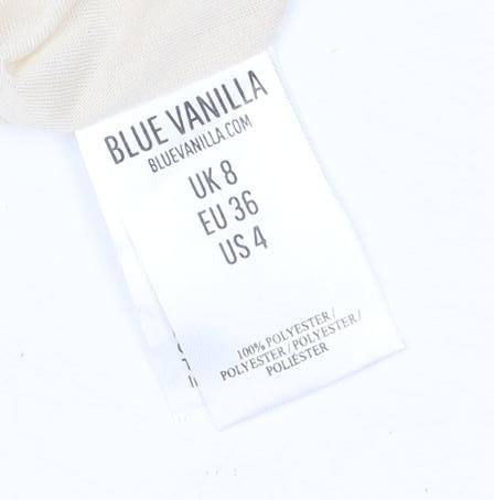 Blue Vanilla Women's Multicoloured Floral Dress Size 8