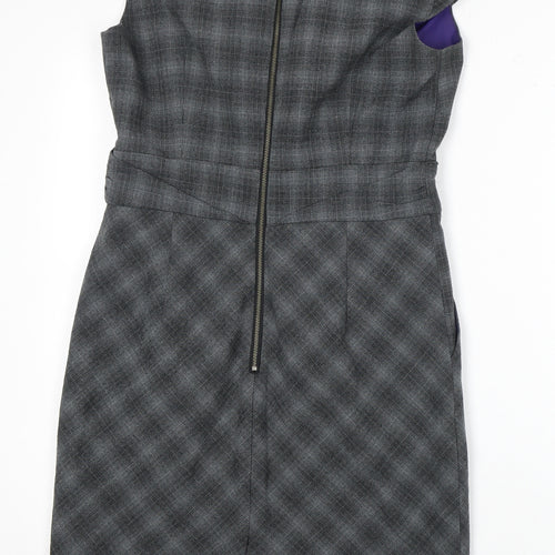 Poem by Oliver Bonas Grey Sheath Dress, Size 10