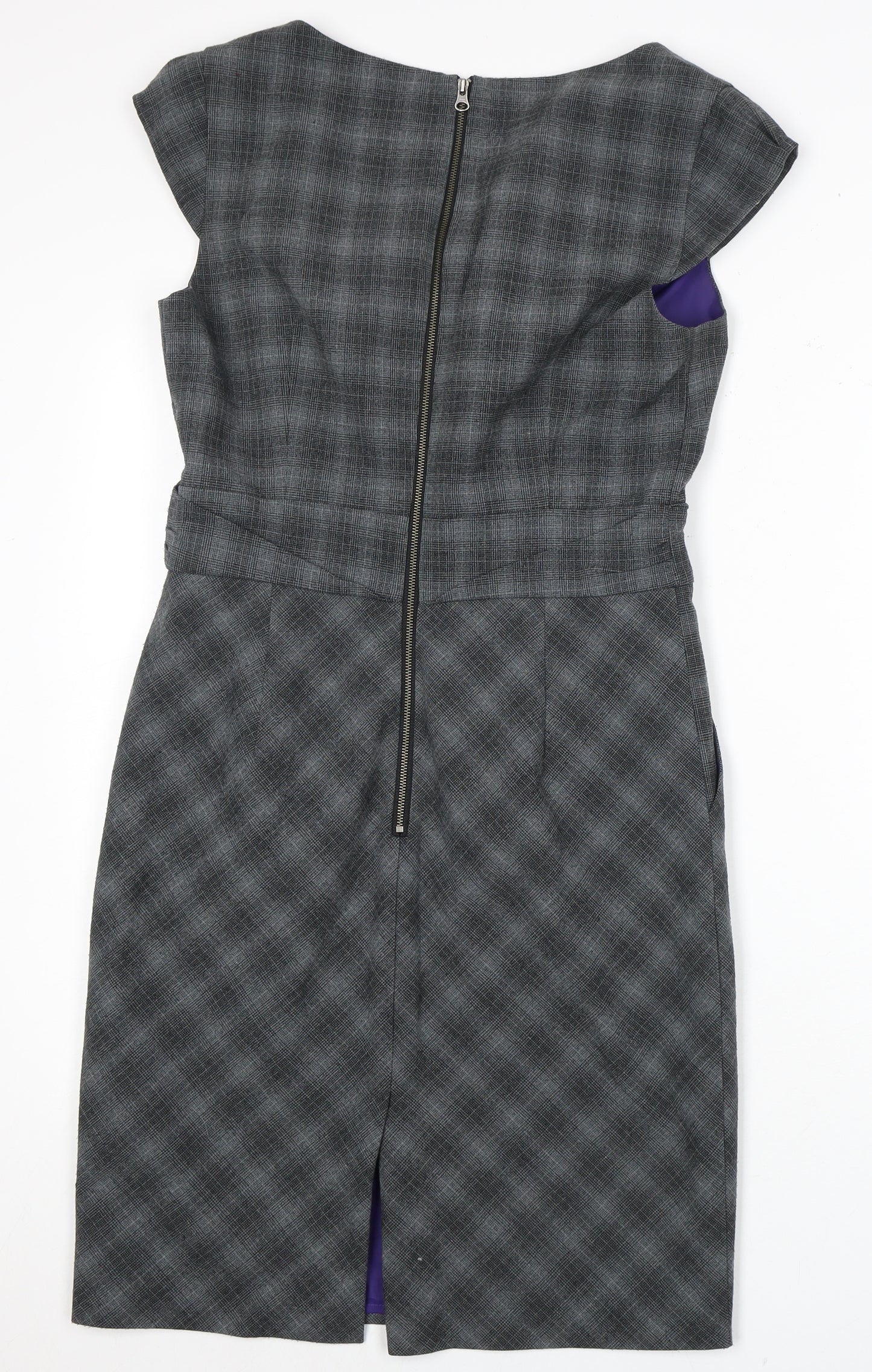 Poem by Oliver Bonas Grey Sheath Dress, Size 10