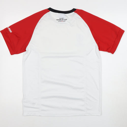 Men's Rugby World Cup T-Shirt, S, White/Red