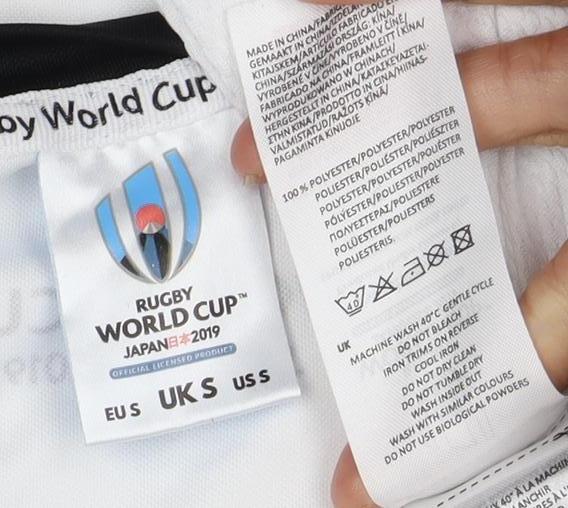 Men's Rugby World Cup T-Shirt, S, White/Red