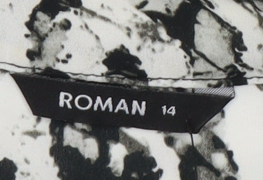 Roman Women's Multicoloured Animal Print Blouse Size 14