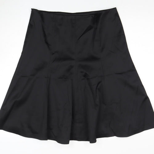 Coast Women's Black Flare Skirt Size 16 Formal Zip