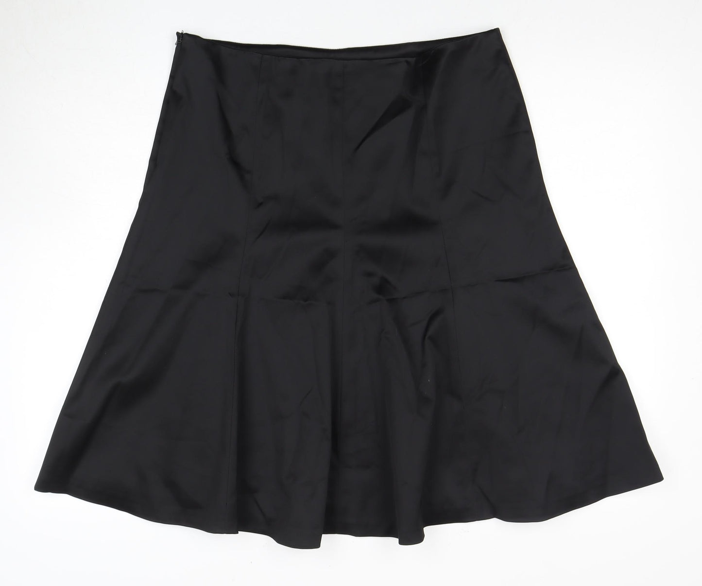 Coast Women's Black Flare Skirt Size 16 Formal Zip