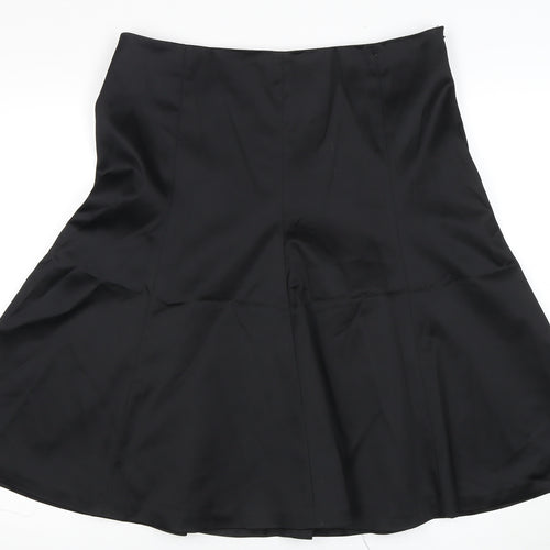 Coast Women's Black Flare Skirt Size 16 Formal Zip