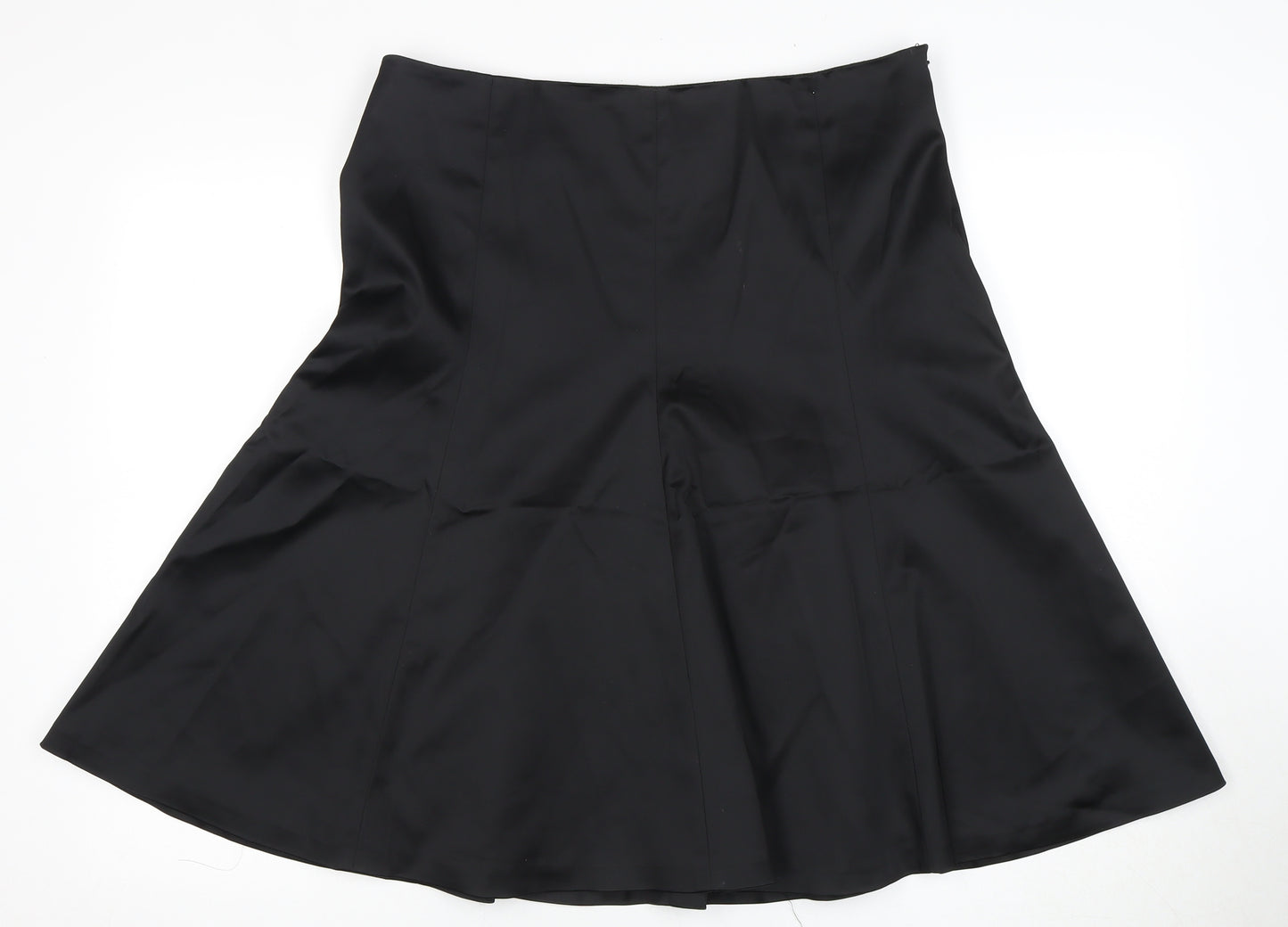 Coast Women's Black Flare Skirt Size 16 Formal Zip