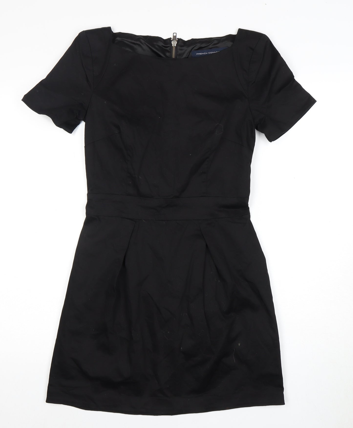 French Connection Black Dress, Size 10, Women's Half Sleeve