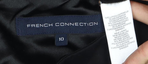 French Connection Black Dress, Size 10, Women's Half Sleeve