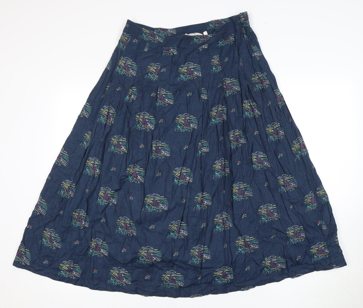 Seasalt Women's Blue Skirt - Size 10