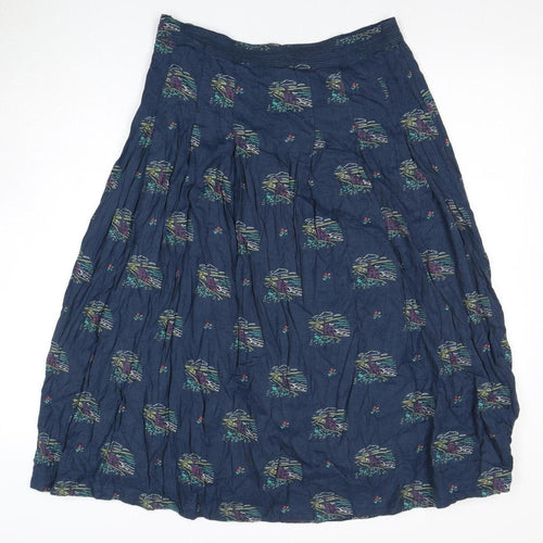 Seasalt Women's Blue Skirt - Size 10