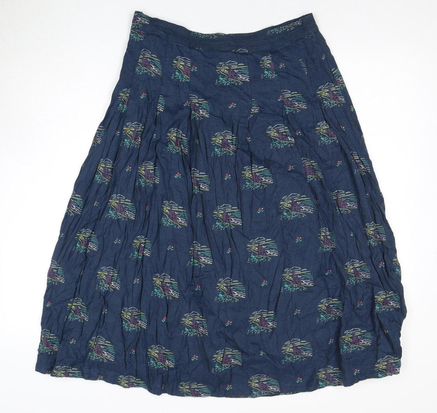 Seasalt Women's Blue Skirt - Size 10