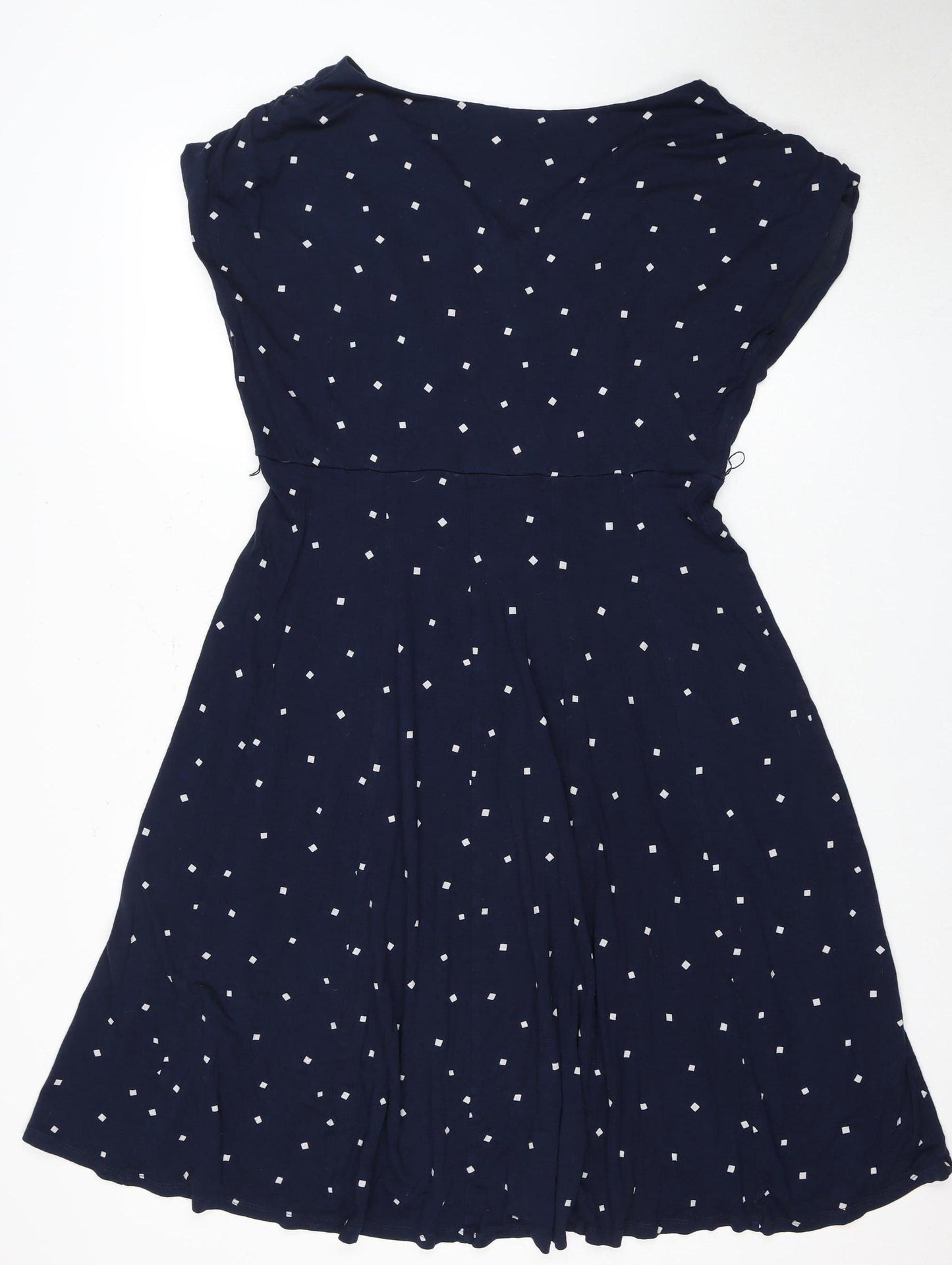 Monsoon Womens Blue Geometric Dress Size 16