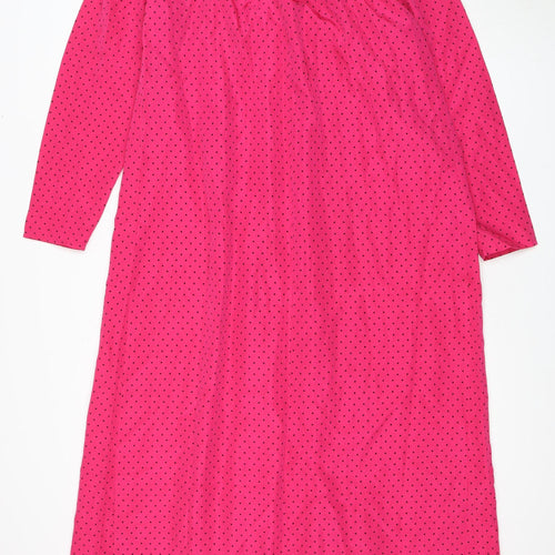 La Mama Pink Polka Dot Maternity Dress Size 10