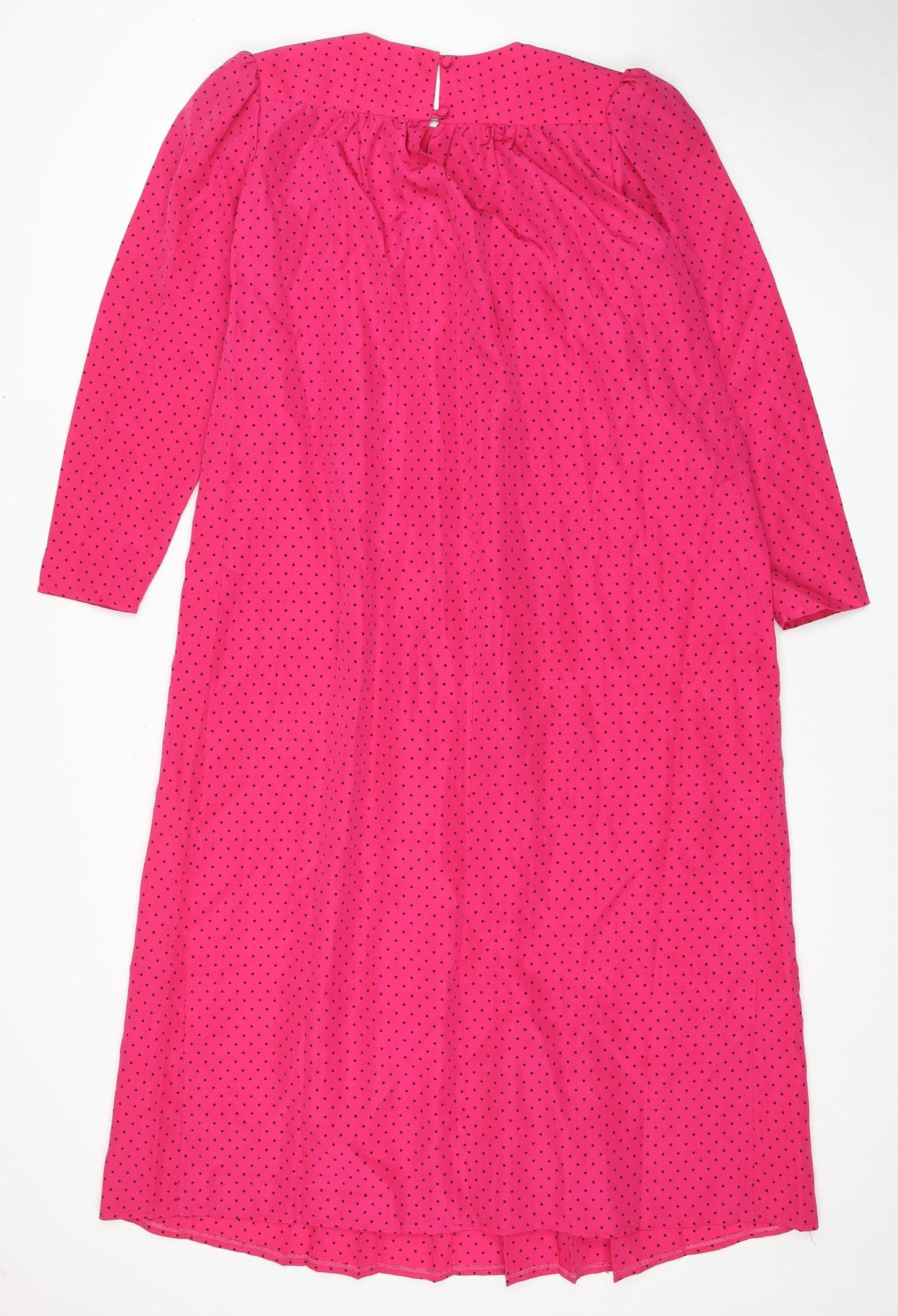La Mama Pink Polka Dot Maternity Dress Size 10