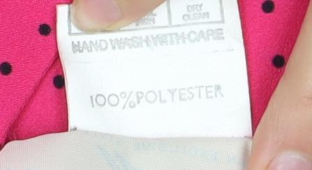 La Mama Pink Polka Dot Maternity Dress Size 10