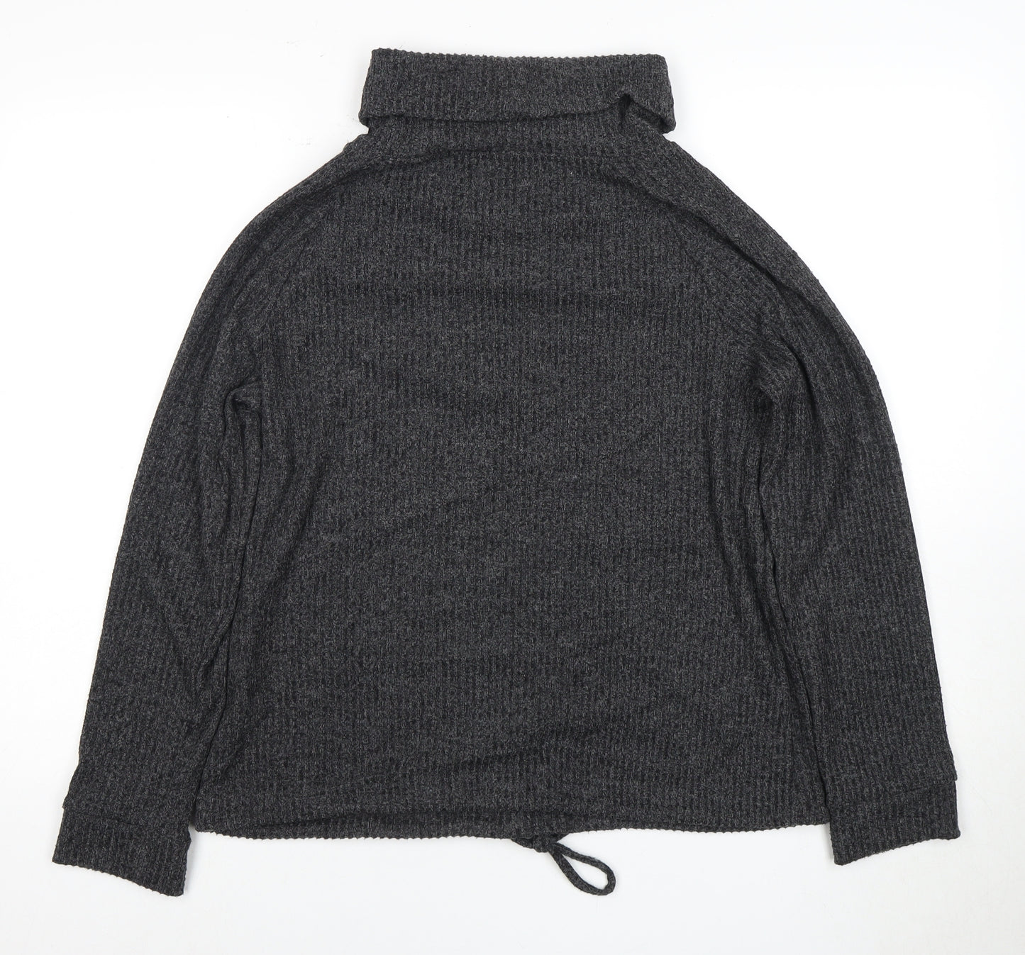 Women's Grey Cowl Neck Sweatshirt, Size S, Casual