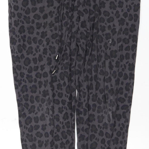 Hush Women's Jogger Trousers, Black, Size 6, Animal Print