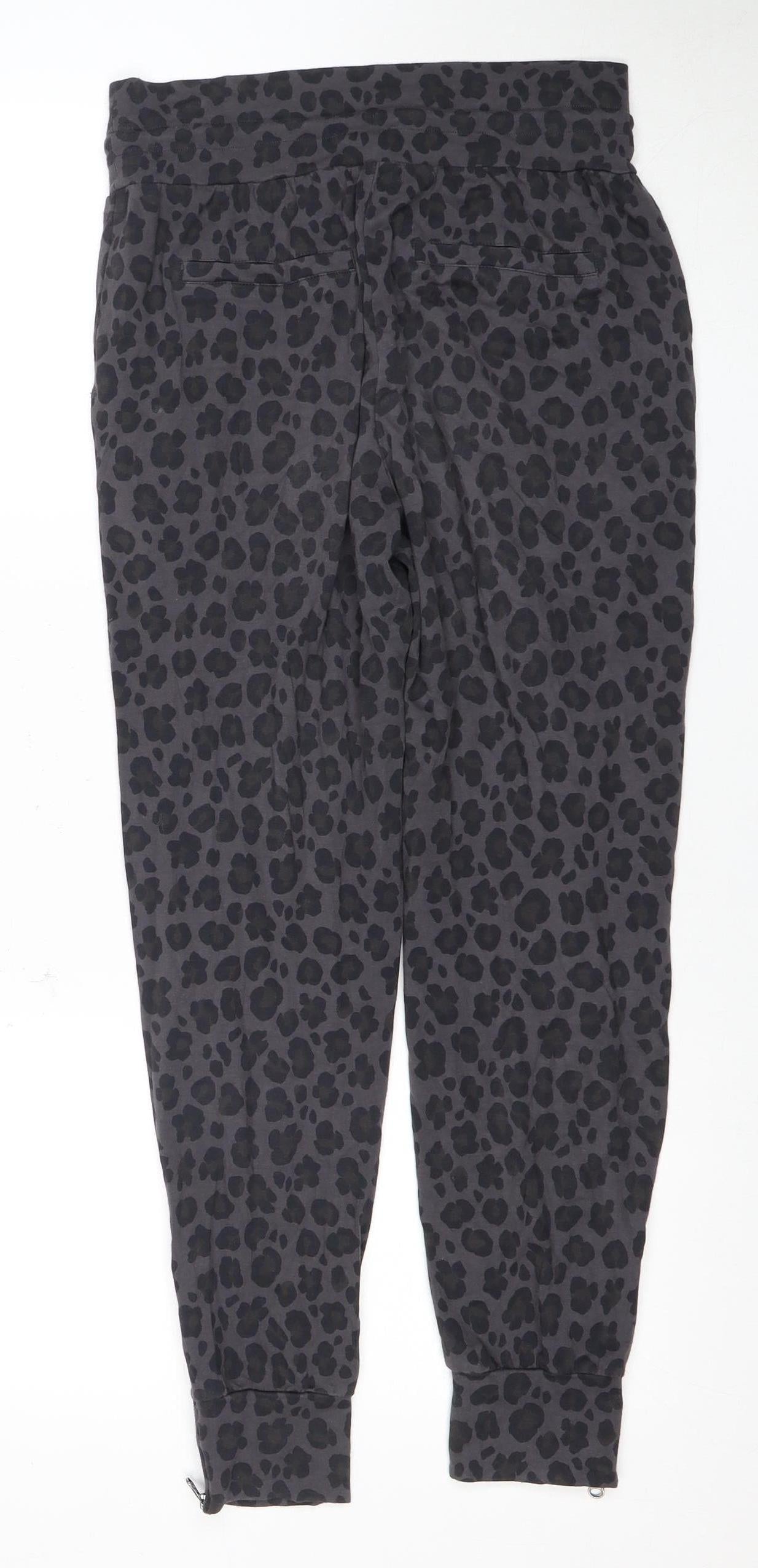 Hush Women's Jogger Trousers, Black, Size 6, Animal Print