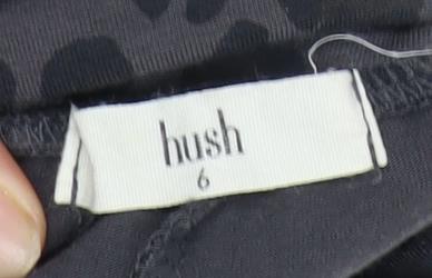 Hush Women's Jogger Trousers, Black, Size 6, Animal Print