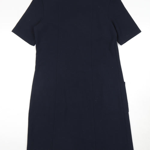 White Stuff Women's Blue Dress Size 12, Comfortable Knit