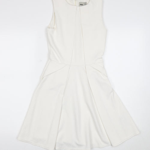 ASOS Women's Ivory Sleeveless Dress Size 8