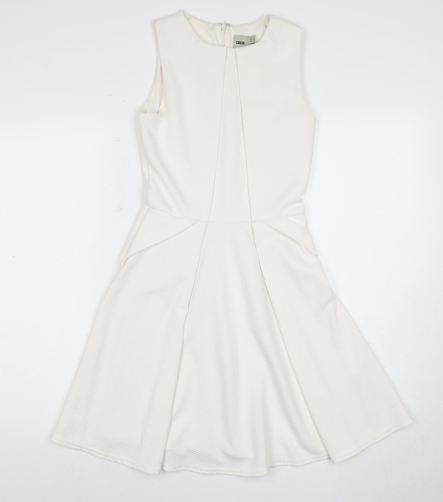 ASOS Women's Ivory Sleeveless Dress Size 8