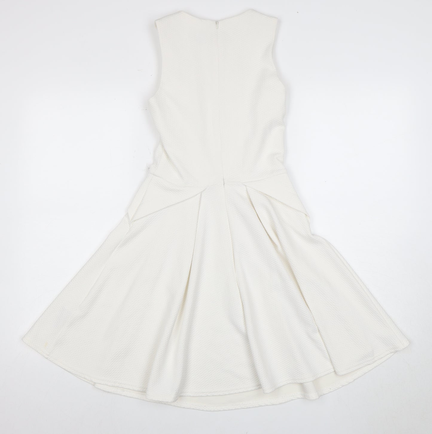 ASOS Women's Ivory Sleeveless Dress Size 8