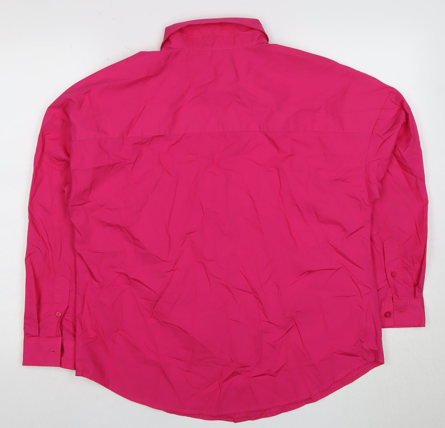 Cotton Traders Women's Pink Button-Up Shirt Size 12