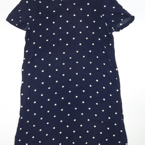 Joules Women's Blue Polka Dot Shift Dress Size 12