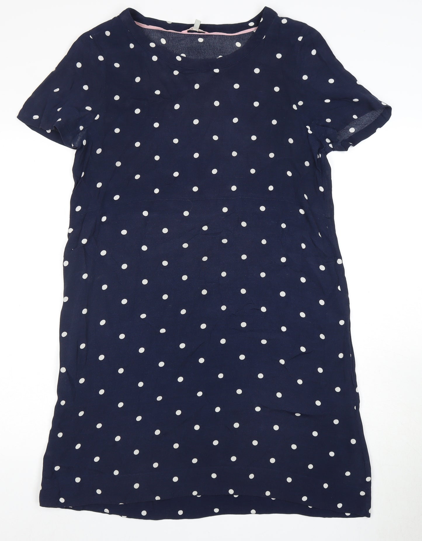 Joules Women's Blue Polka Dot Shift Dress Size 12