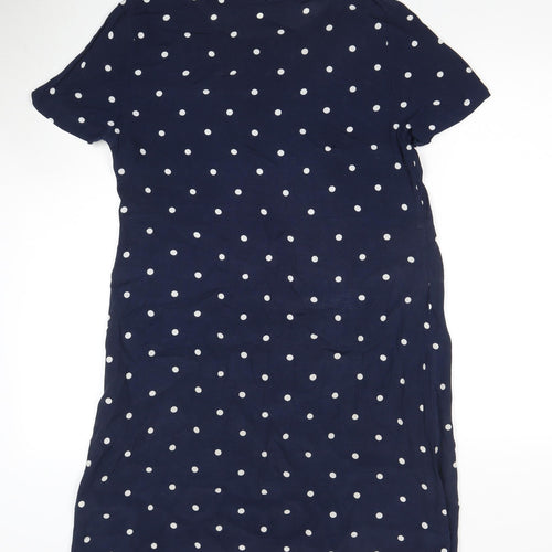 Joules Women's Blue Polka Dot Shift Dress Size 12