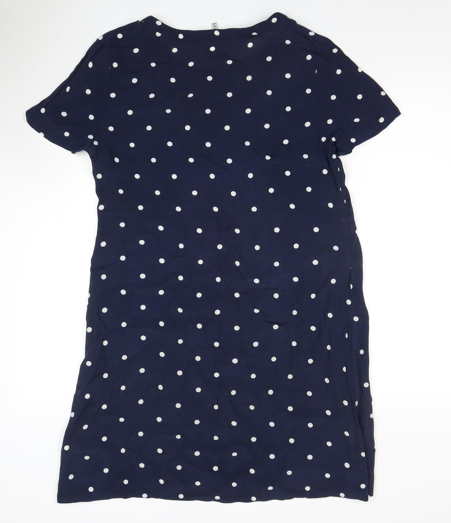 Joules Women's Blue Polka Dot Shift Dress Size 12