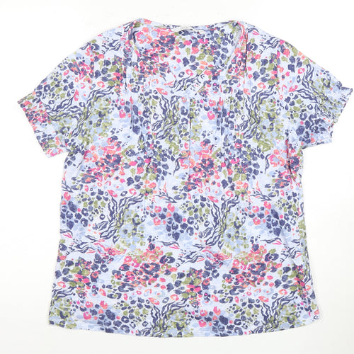 Isle Women's Multicoloured Floral T-Shirt Size 10