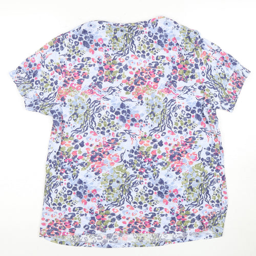 Isle Women's Multicoloured Floral T-Shirt Size 10