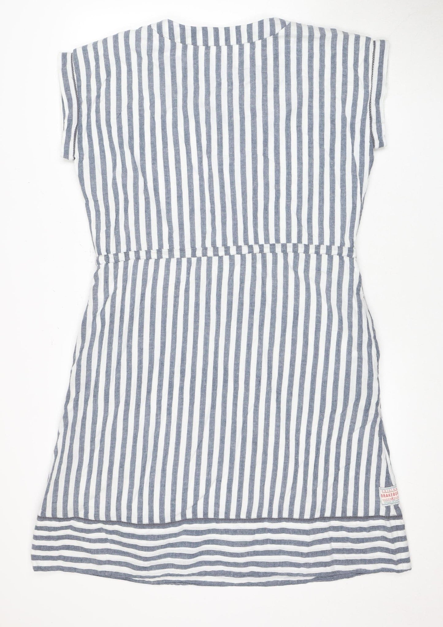 Brakeburn Women's Blue Striped Dress Size 14