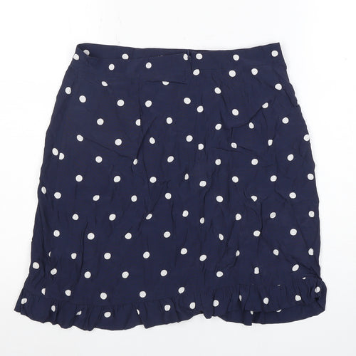 Nobody's Child Women's Blue Polka Dot Skirt Size 12