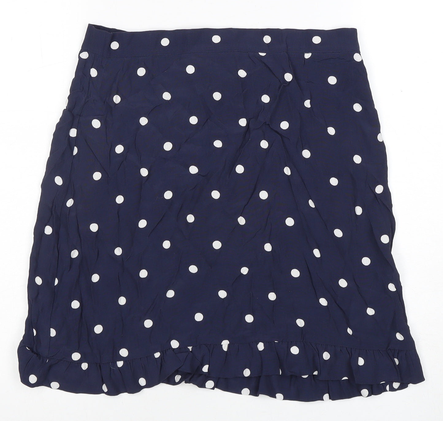 Nobody's Child Women's Blue Polka Dot Skirt Size 12