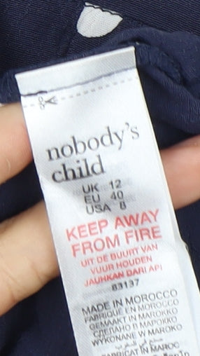 Nobody's Child Women's Blue Polka Dot Skirt Size 12