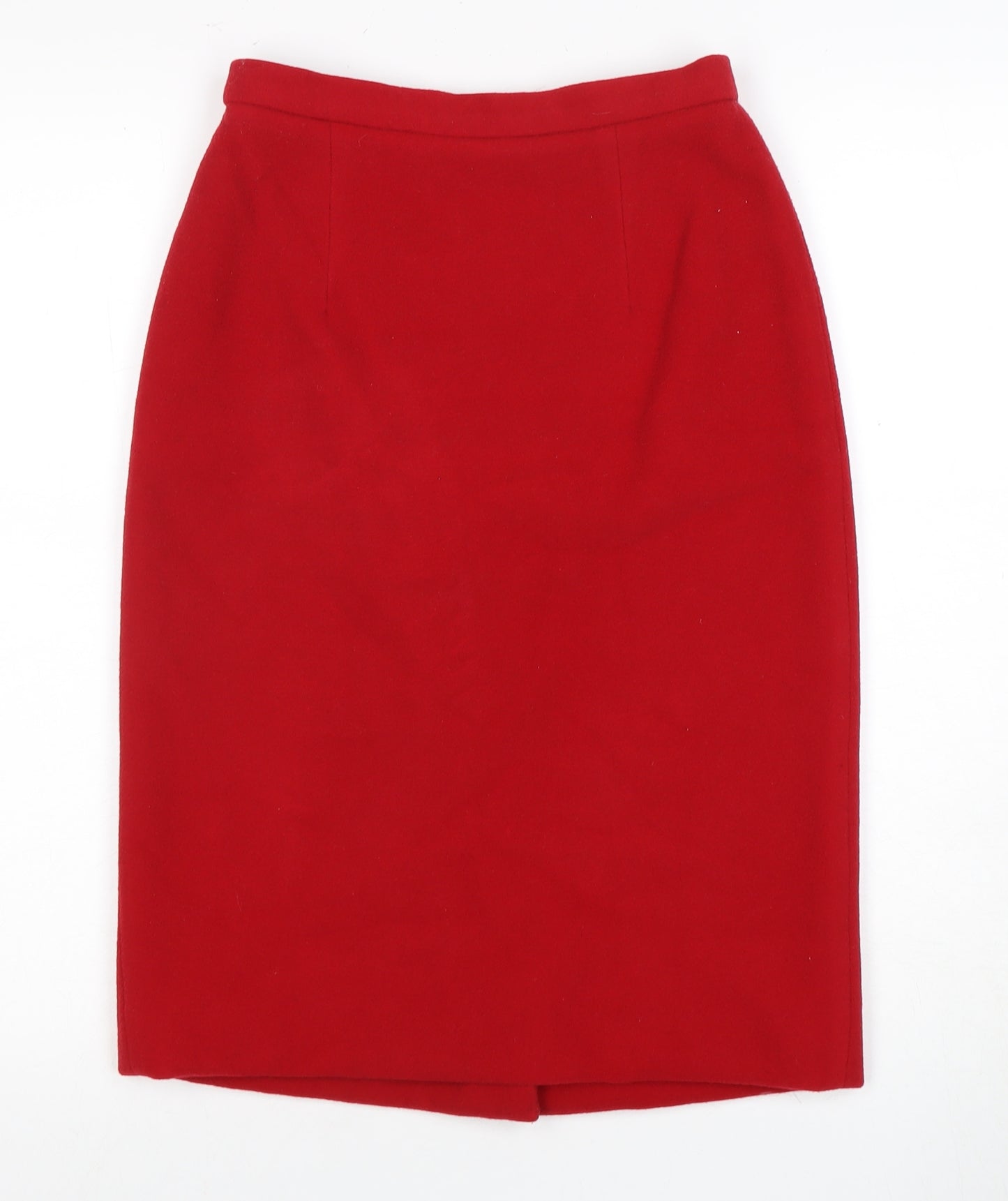 Jigsaw Women's Red Knee Length Pencil Skirt