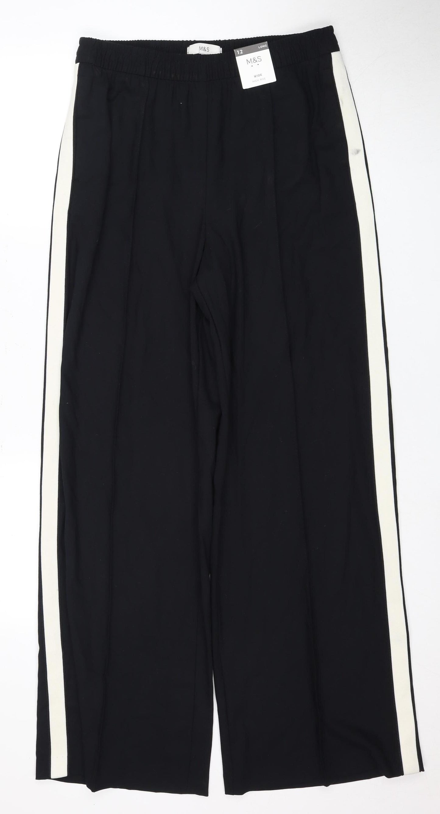 Marks and Spencer Women's Black Trousers Size 12 Tall