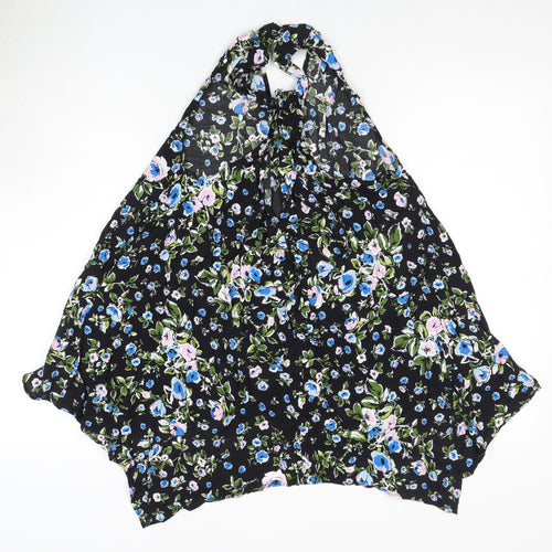 Zara Women's Black Floral Camisole Blouse, Size 10