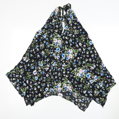 Zara Women's Black Floral Camisole Blouse, Size 10
