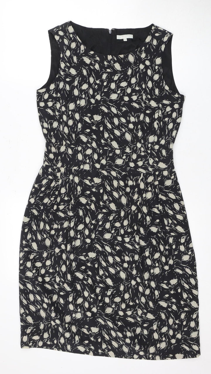 Kew Women's Black Silk Sheath Dress Size 10