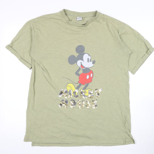 Next Girls Green Mickey Mouse T-Shirt - Size 16 Years