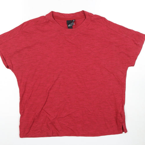 Adidas Women's Red T-Shirt S - Gym & Training Activewear