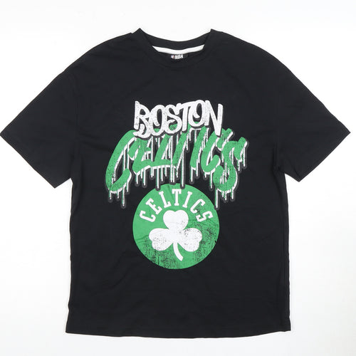NBA Boys Black Basketball T-Shirt, Size 11Y, Boston Celtics